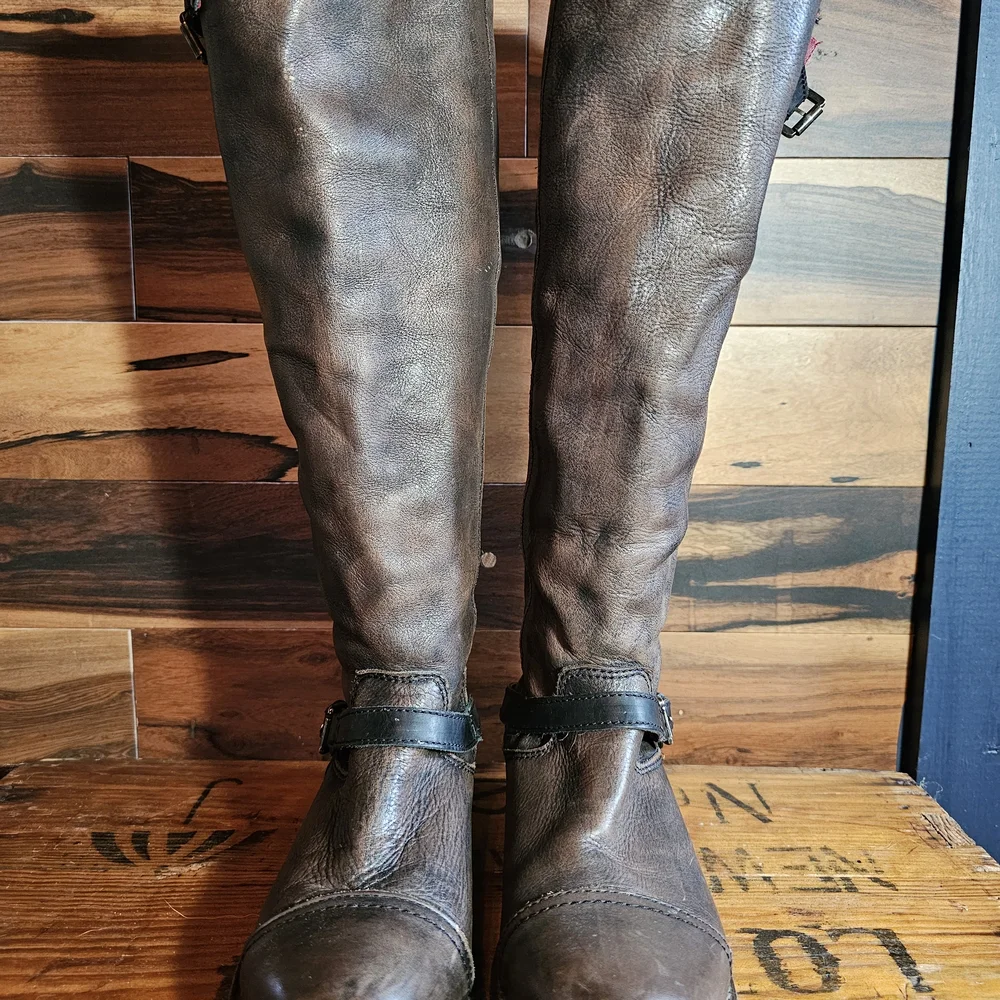 Freebird Roadey Women's Tall Boot-Black Size 9 - Picture 3 of 11